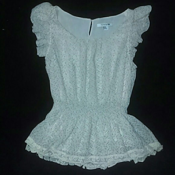 Forever 21 Tops - F21 Floral Peplum top